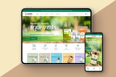 Shopify eCommerce Website | Ayurveda project