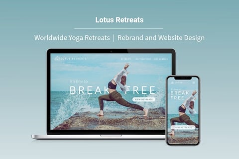Lotus Retreats Rebranding and Website Design project