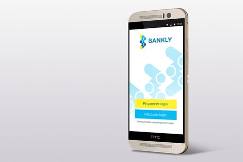 Bankly app visual and interface design project