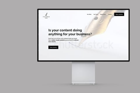 Tailored Ink | Marketing Agency Website Redesign project