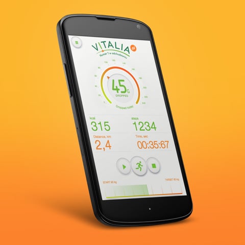 Weight Loss App Concept Design project