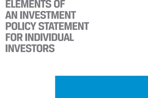 Elements of an Investment Policy Statement for Individual Investors project