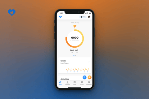 Step-tracking Fitness App for a Startup project