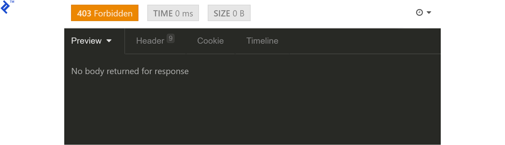 Action refused due to lack of appropriate permission level