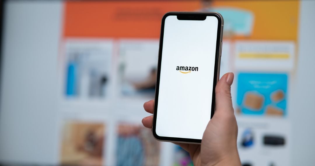 mobile phone with Amazon app