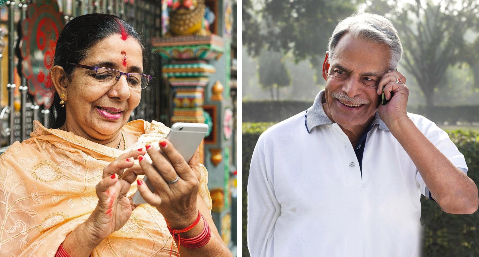 Older Indian people using smartphones - how does culture influence design?