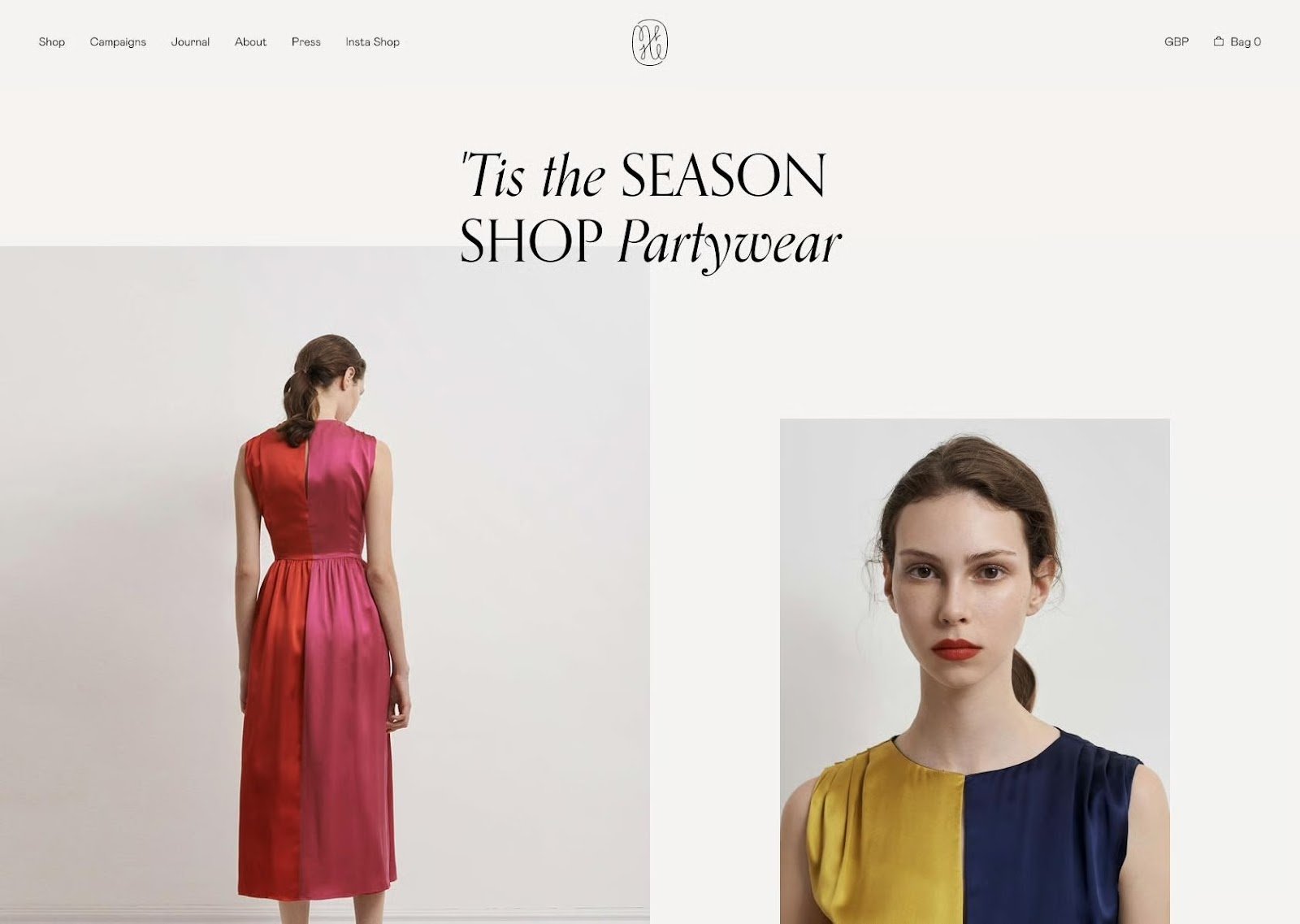 An example of the pattern principle of design, showing the pattern of top navigation that is common on websites.