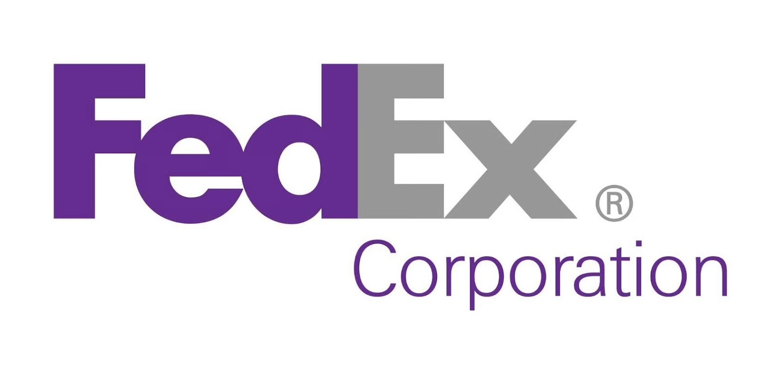 An example of the white space principle of design, showing negative space in the FedEx logo.