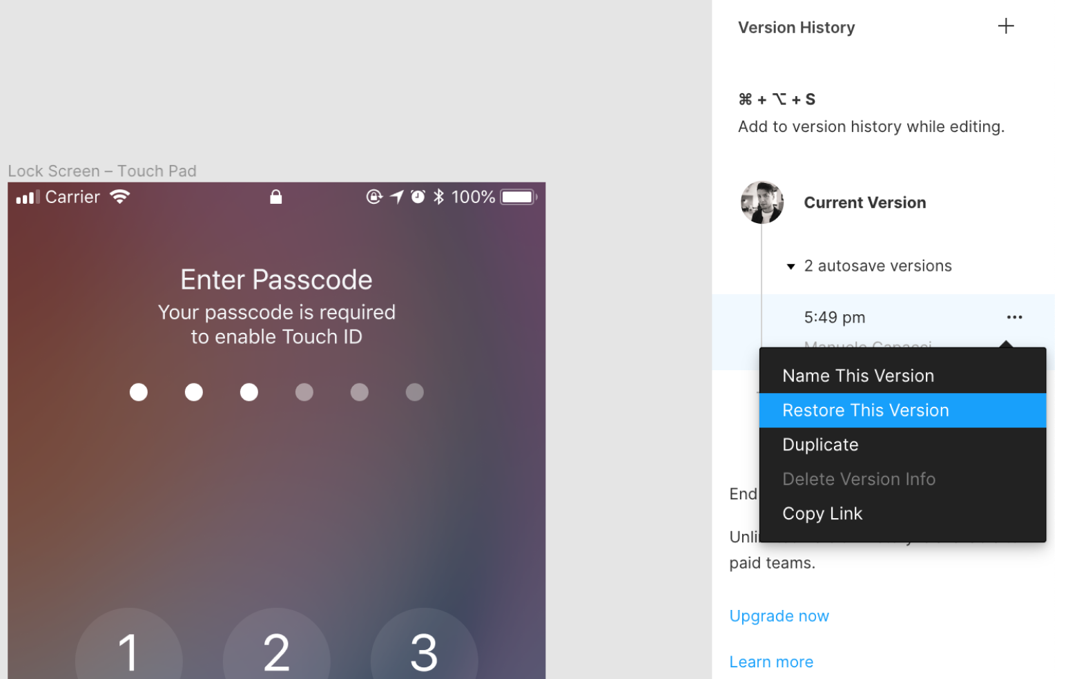 Figma design tool