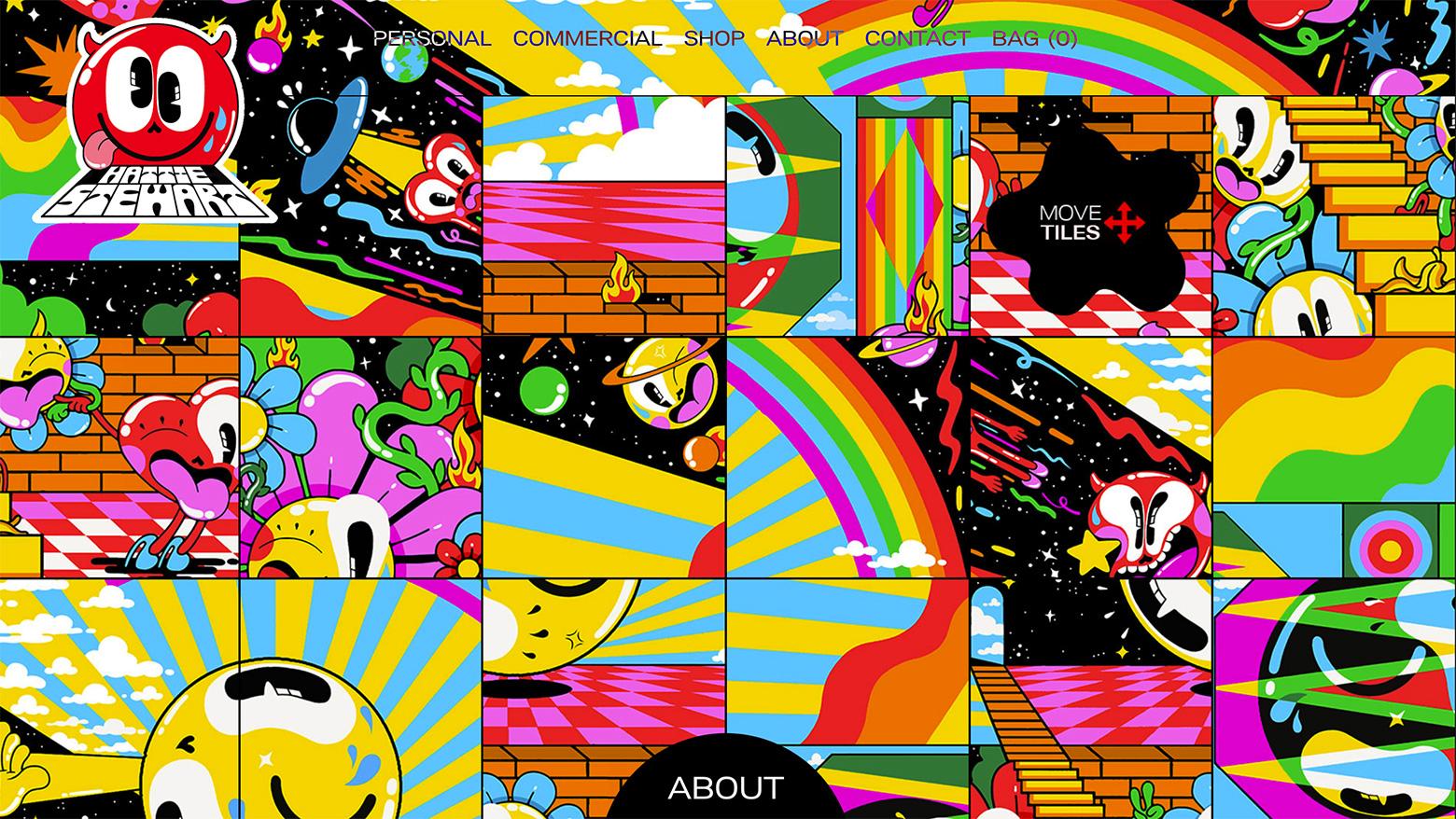 UX design trends 2019: Hattie Stewart maximalist web design