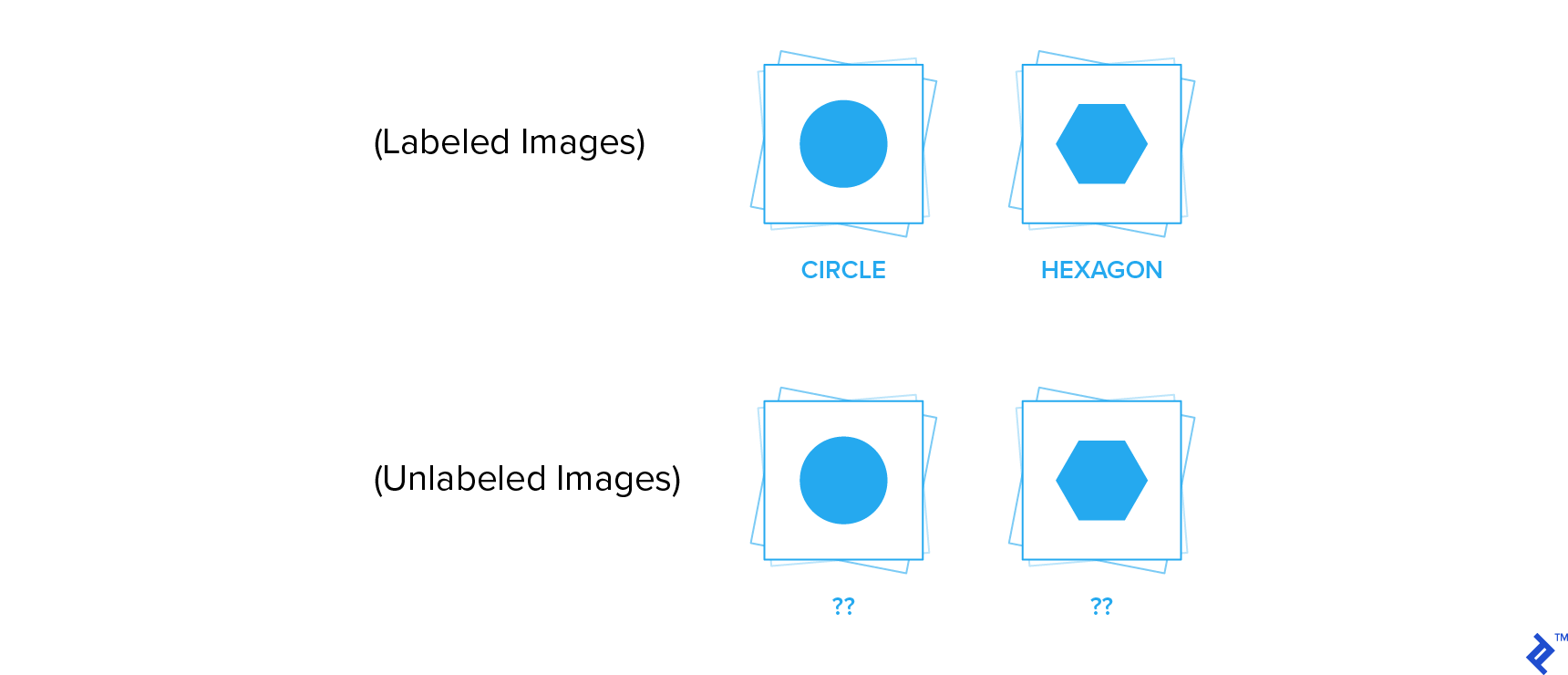 Labeled and unlabeled images