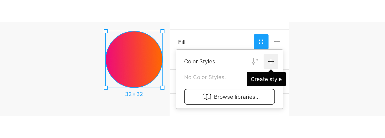Figma styles in a figma design system