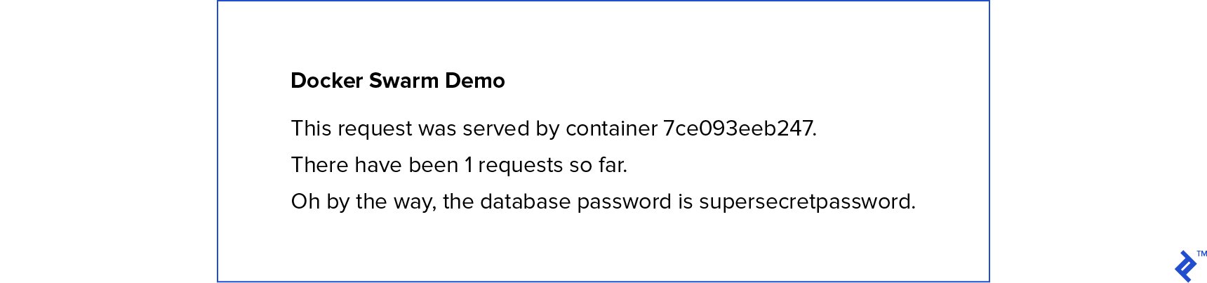Content served by the created stack