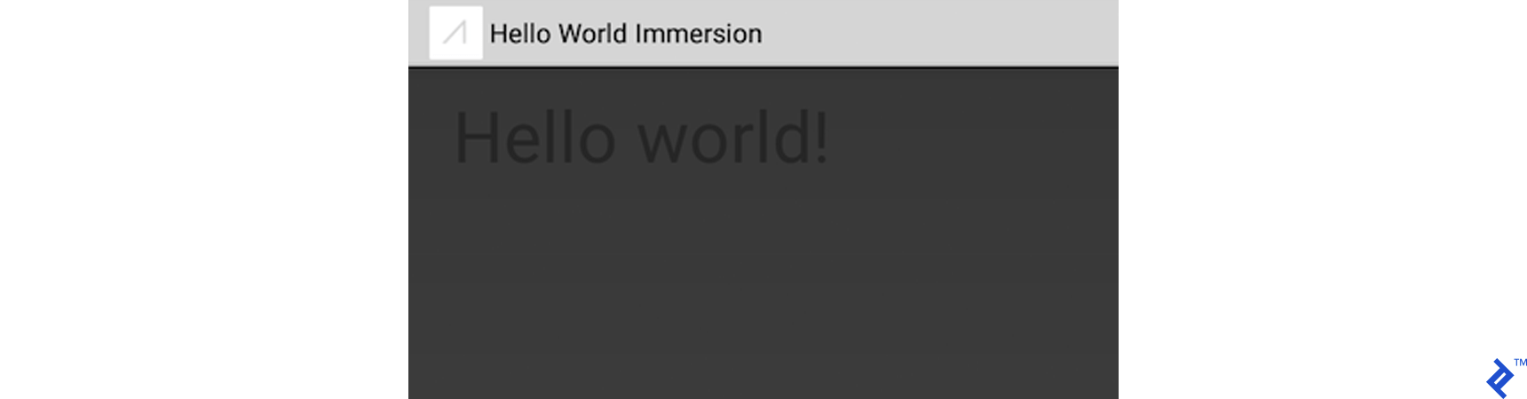 This is an example of what you might see through your Google Glass if you follow this tutorial closely.