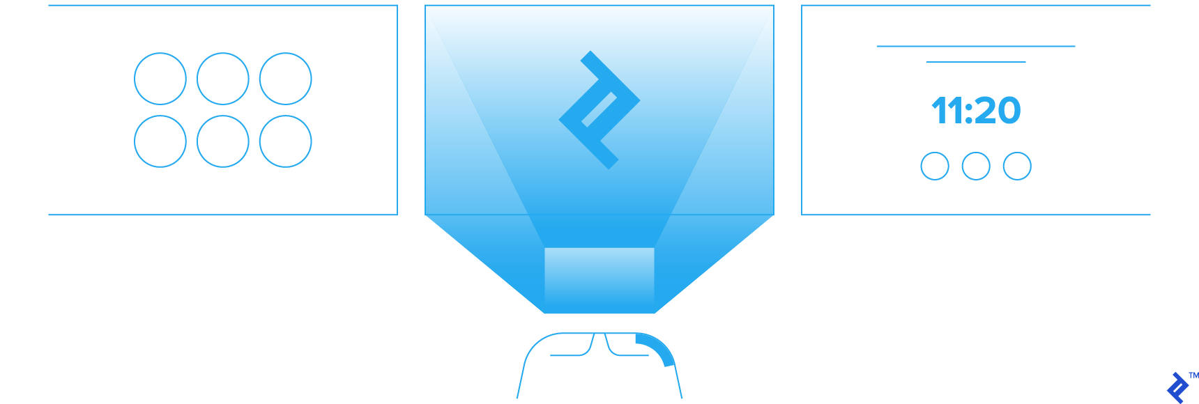 A Google Glass development example we will outline in this tutorial is “Toptal Finder.”