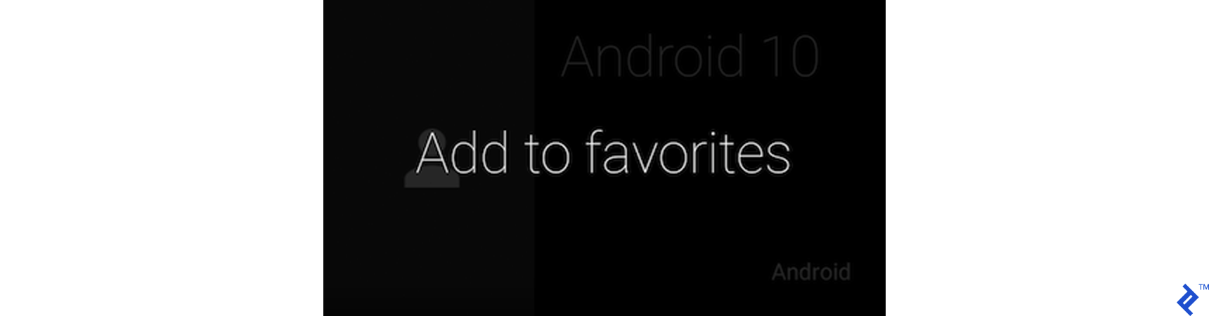 Tapping the Google Glass screen brings up “Add to favorites.”