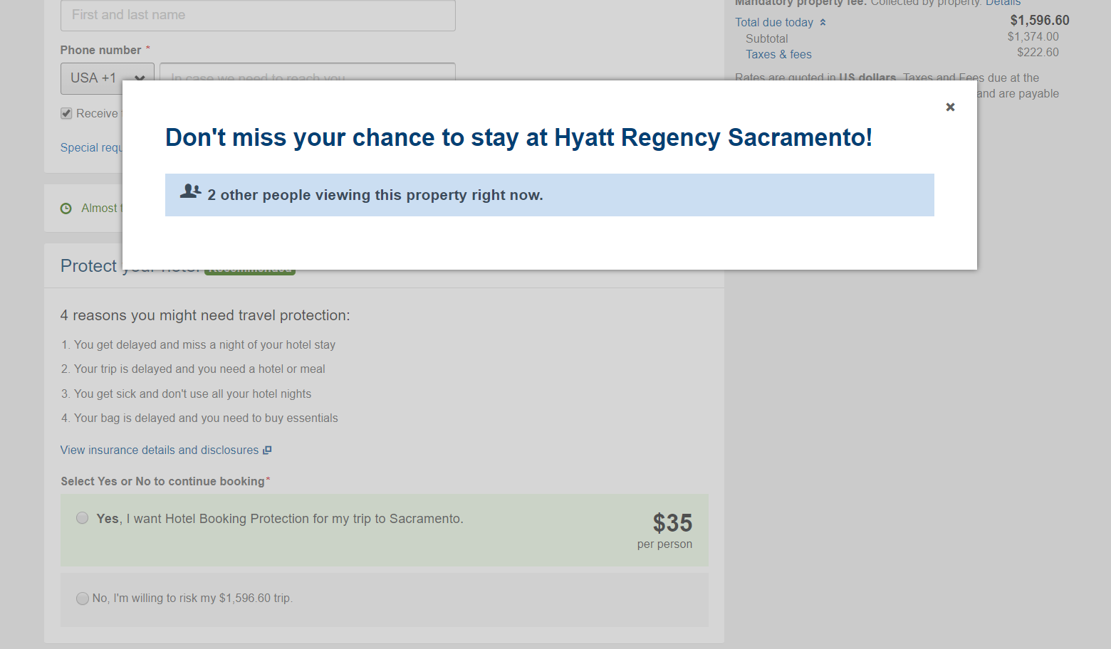 Persuasive design examples: scarcity is a strong motivator to act quickly