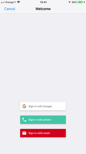 Firebase authentication