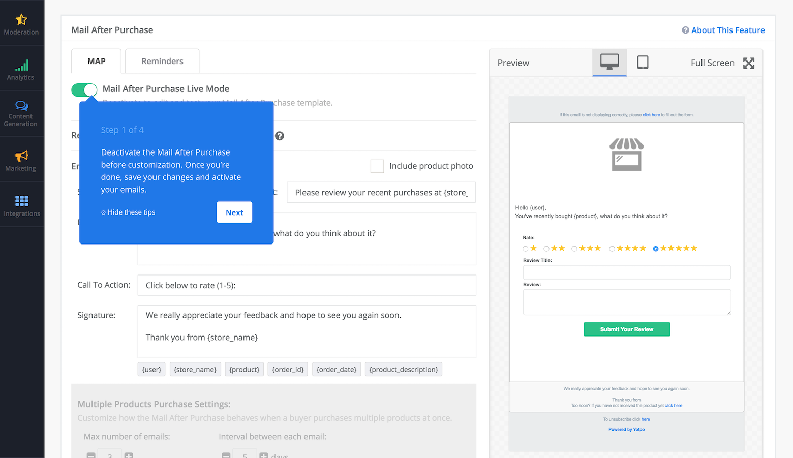 Onboarding examples: Tooltips are a good pattern to implement
