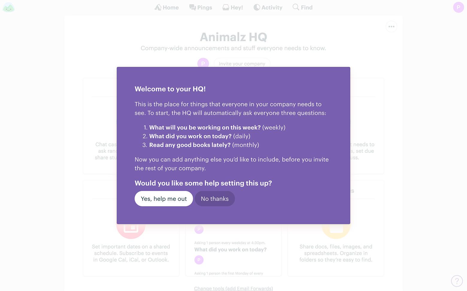 Onboarding examples: Basecamp improves their onboarding continuously