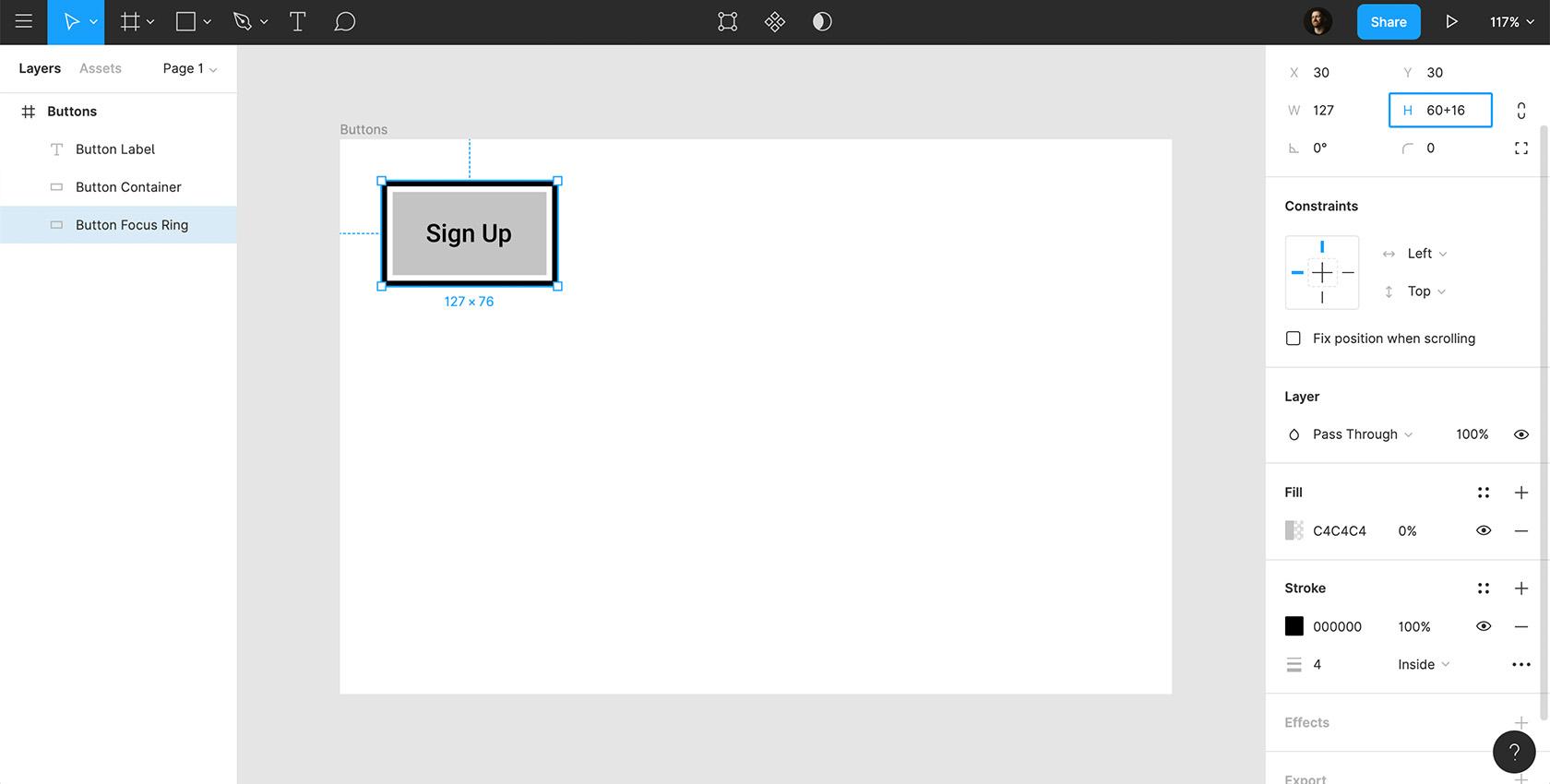 Figma components library