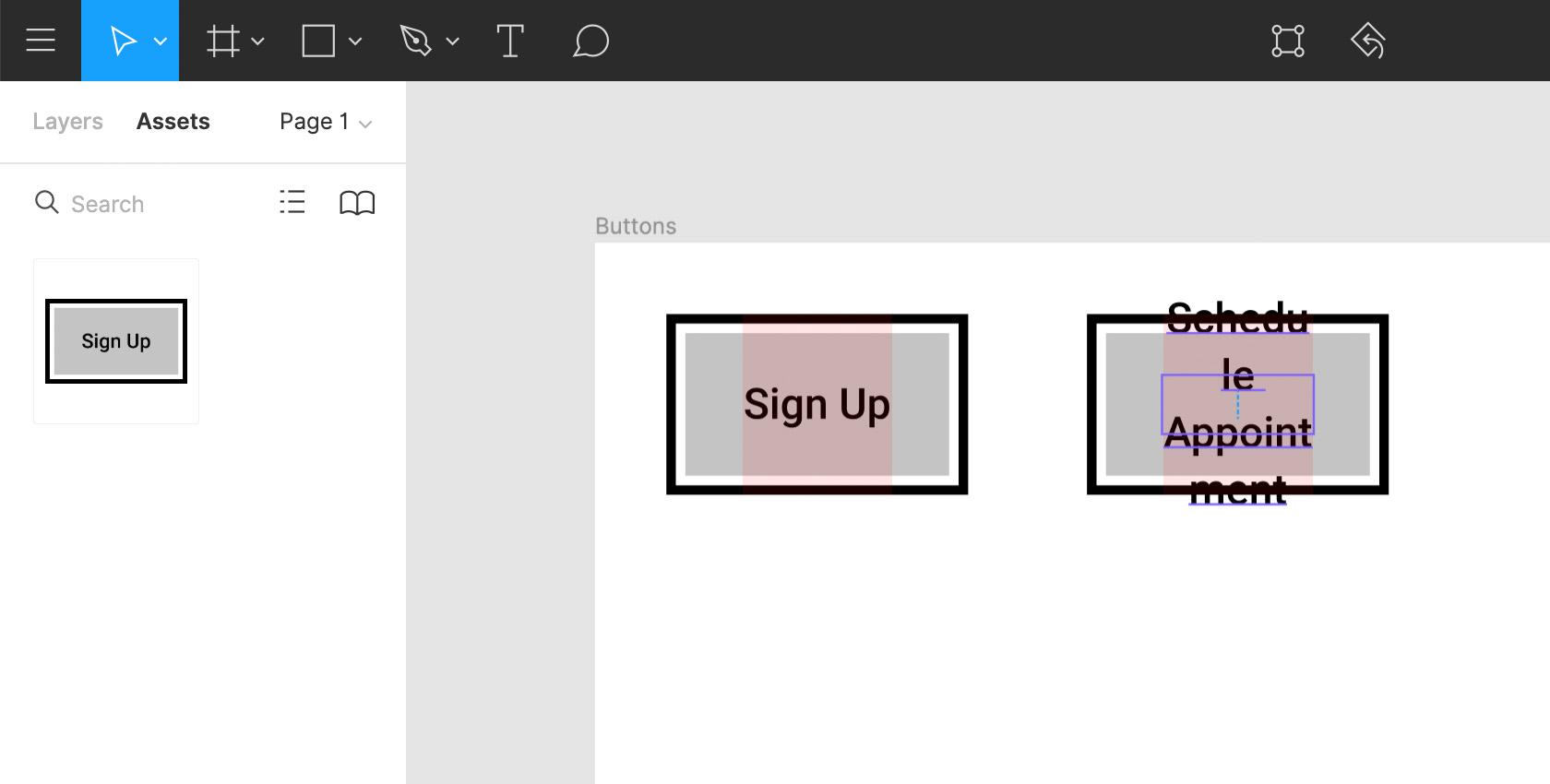 Figma interface design