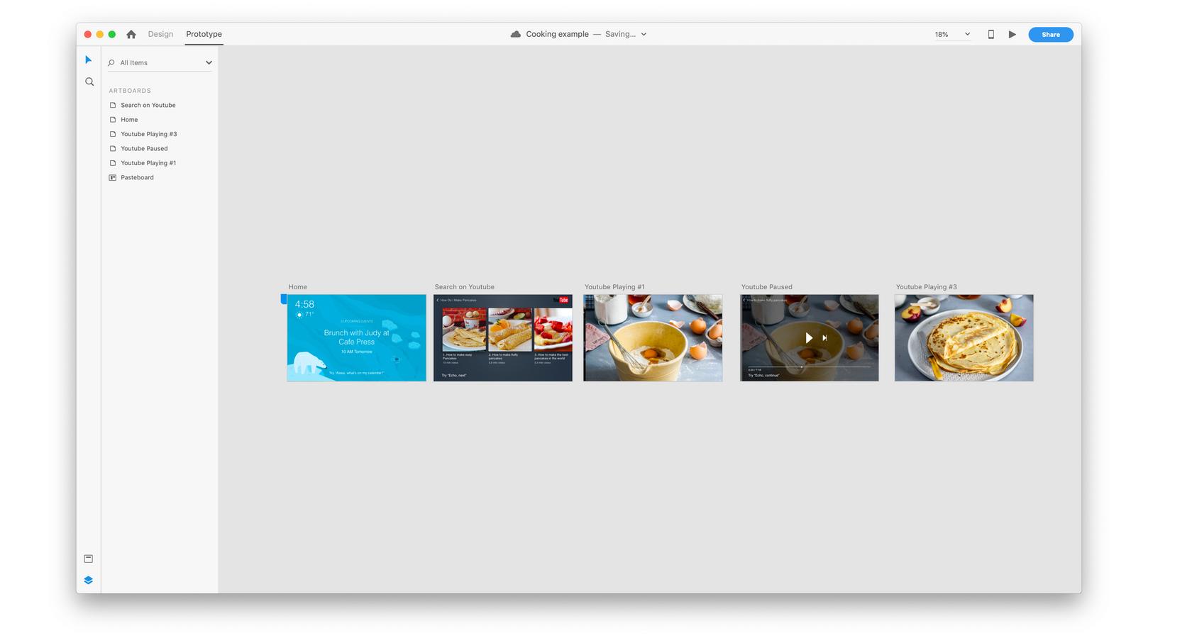 Adobe XD tutorial on how to prototype multimodal design