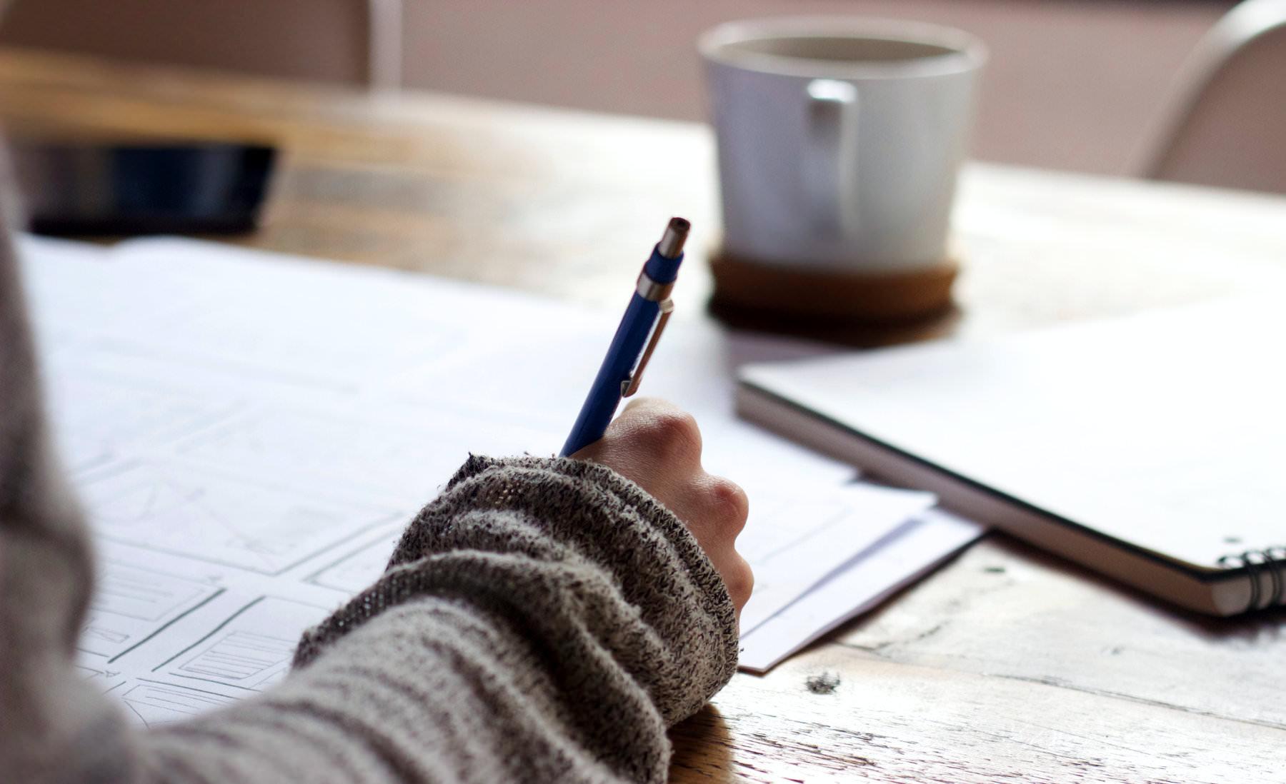 Sketching as a website design approach