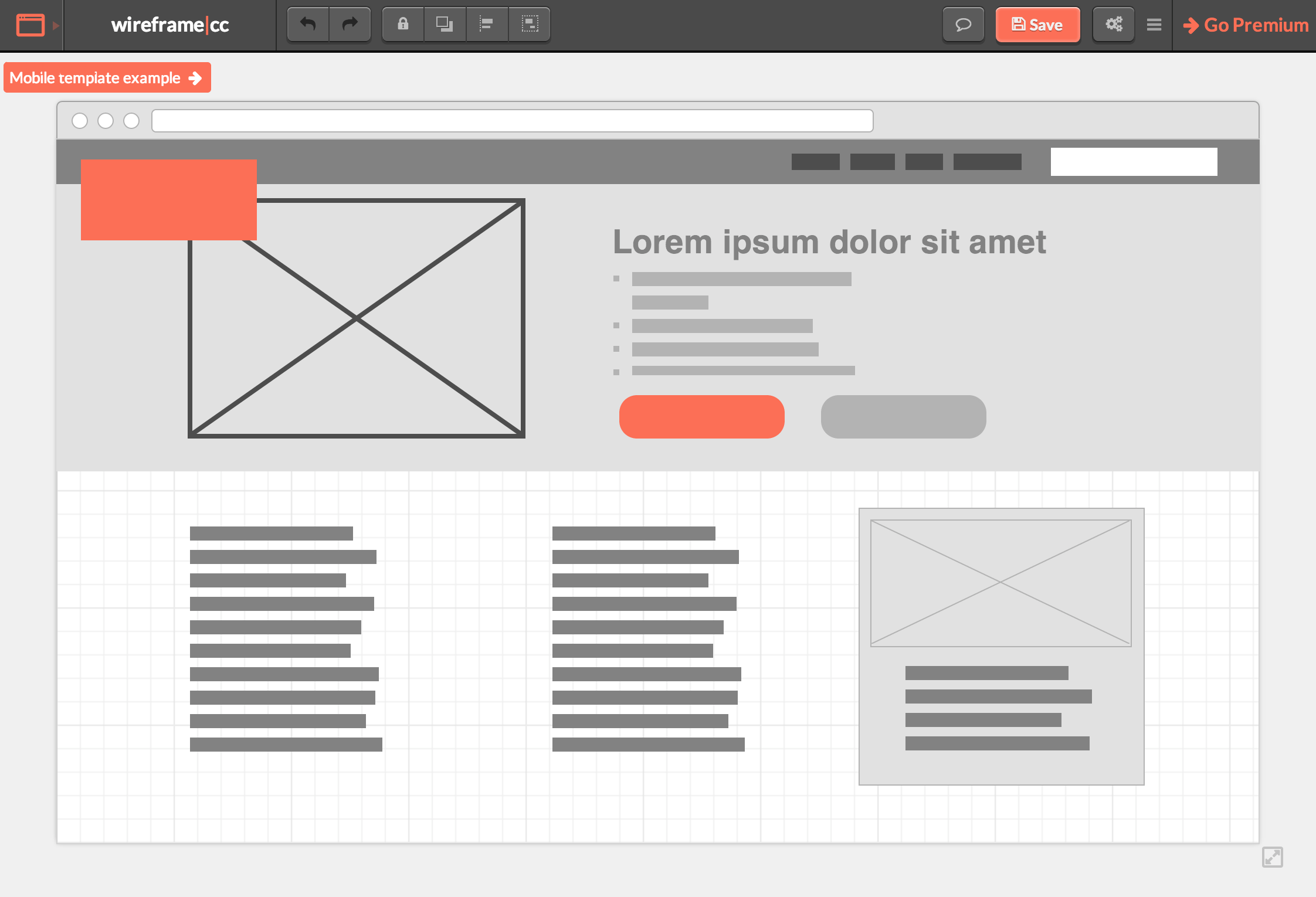 Wireframe.cc is a low-fidelity wireframe UX tool best suited for lean UX.