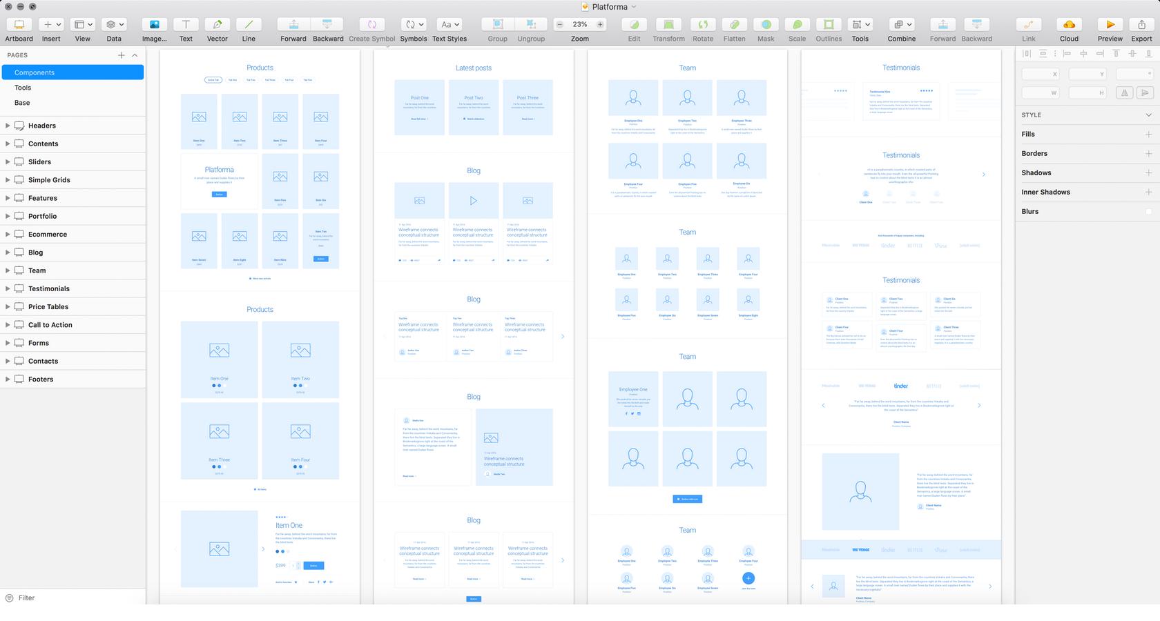 Sketch provides UX wireframe and UI wireframe capabilities as well as prototyping.