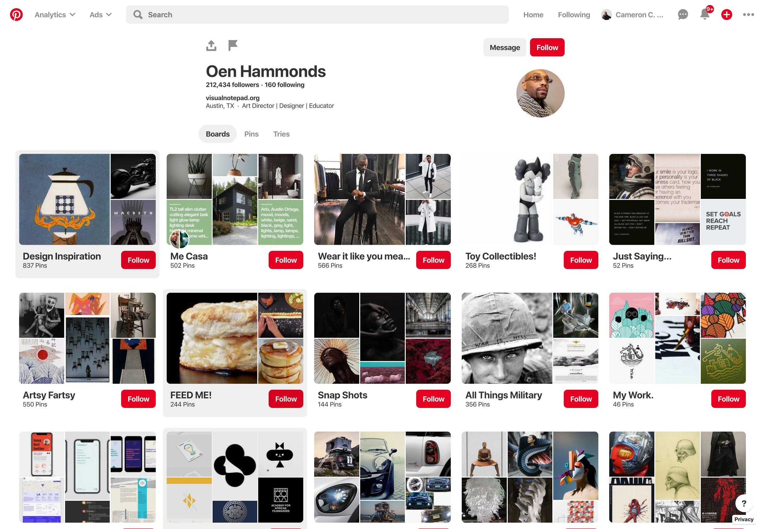 Pinterest for designers.