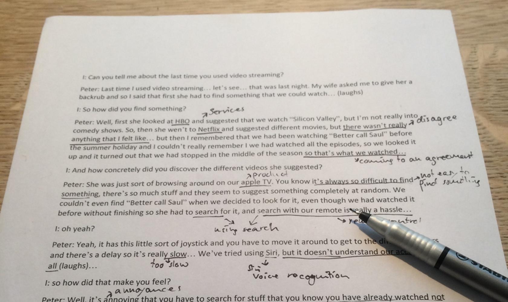 how to analyze qualitative data ux research Coding is one of the first steps in a thematic analysis approach.