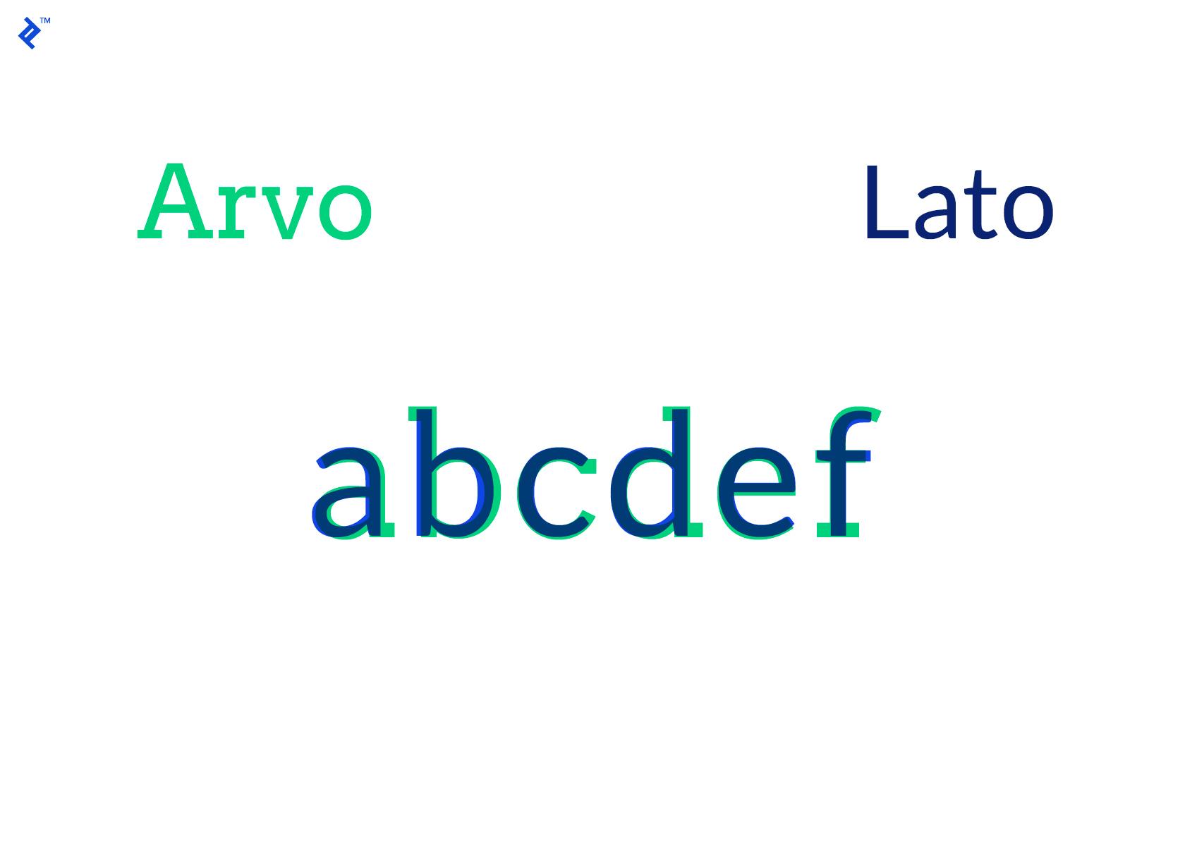 Structure is an important element in combining fonts.