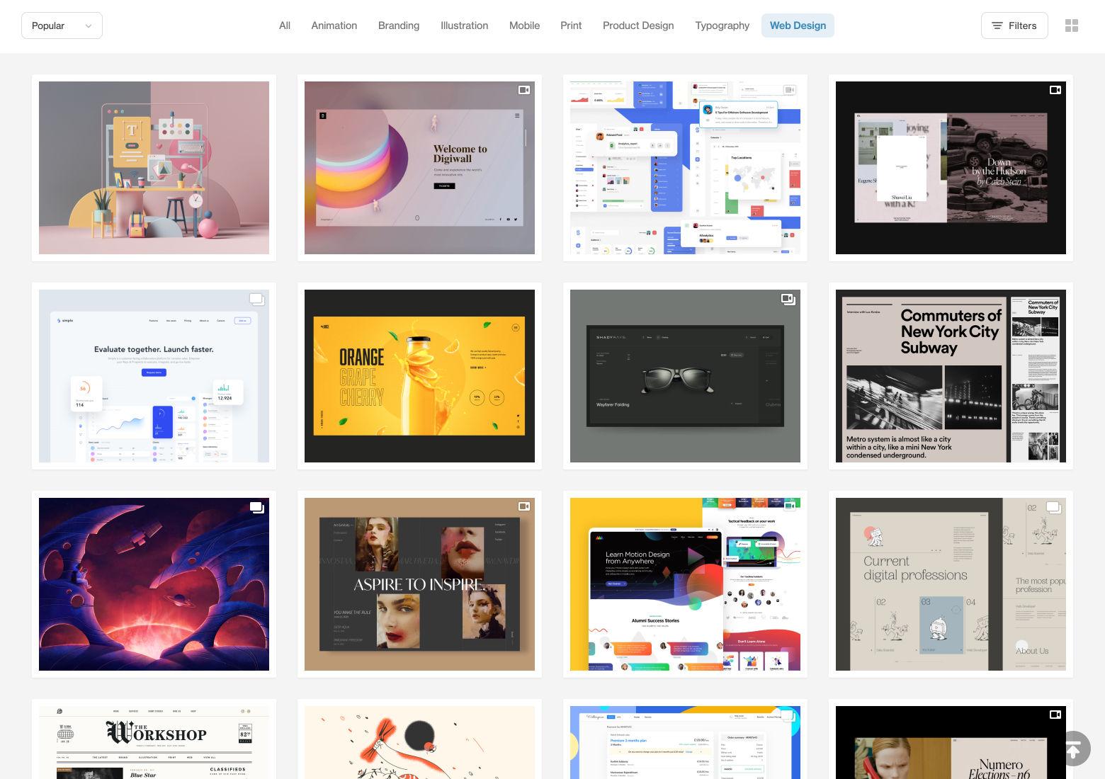 Web layout best practices like using cards improve the user experience