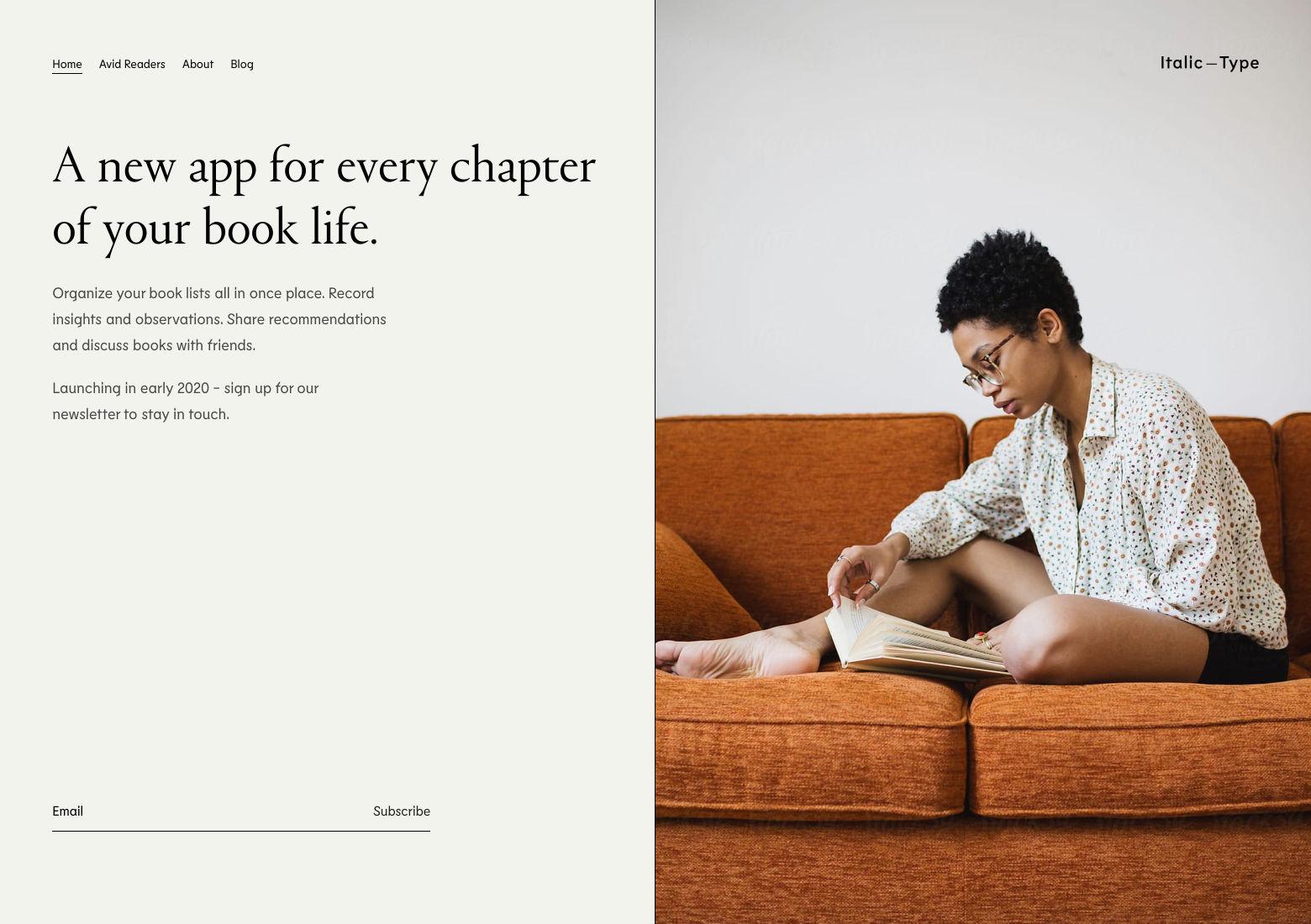 Web layout trends: split screen