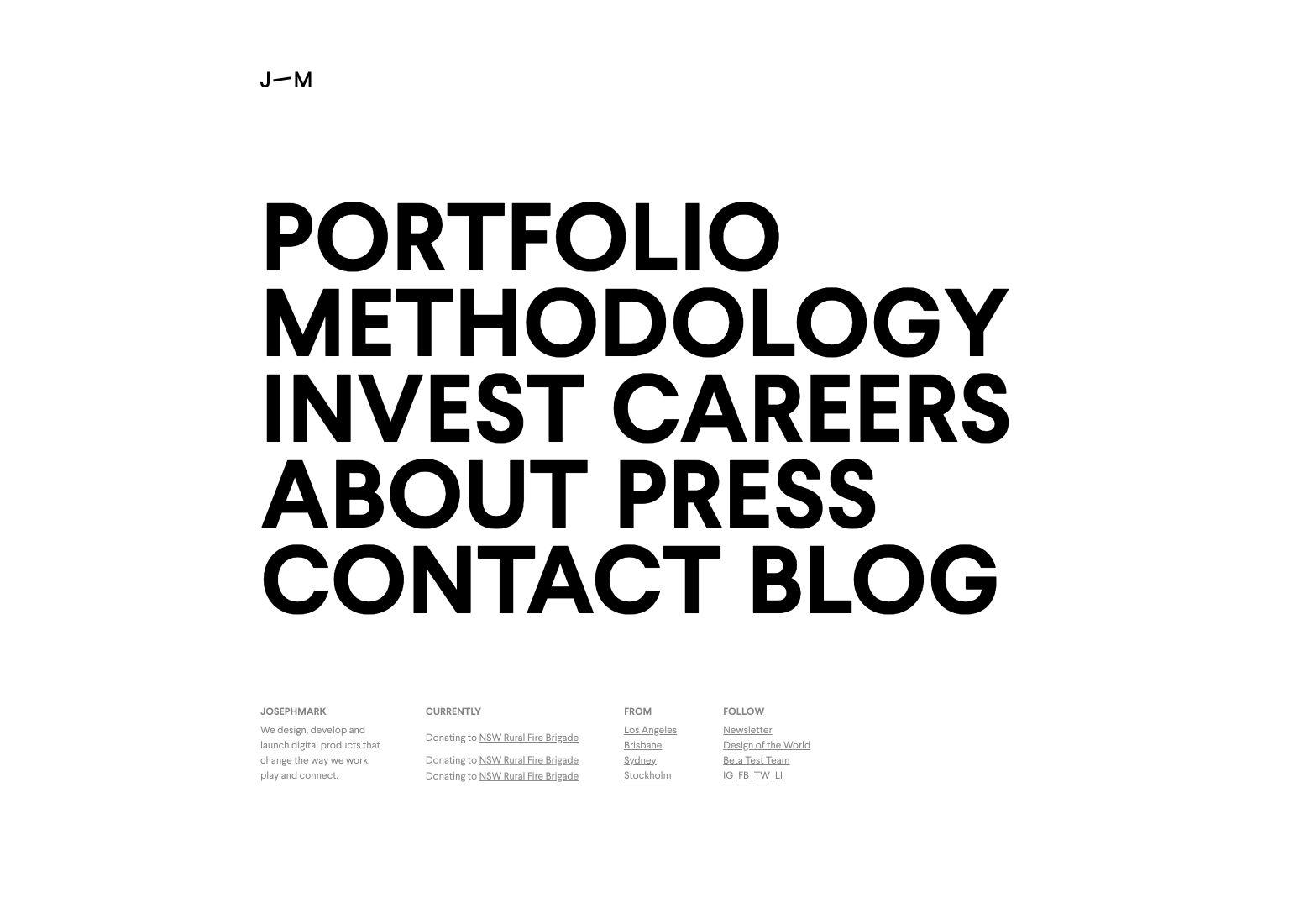 Website best practices: big typography is eye-catching and easy to read