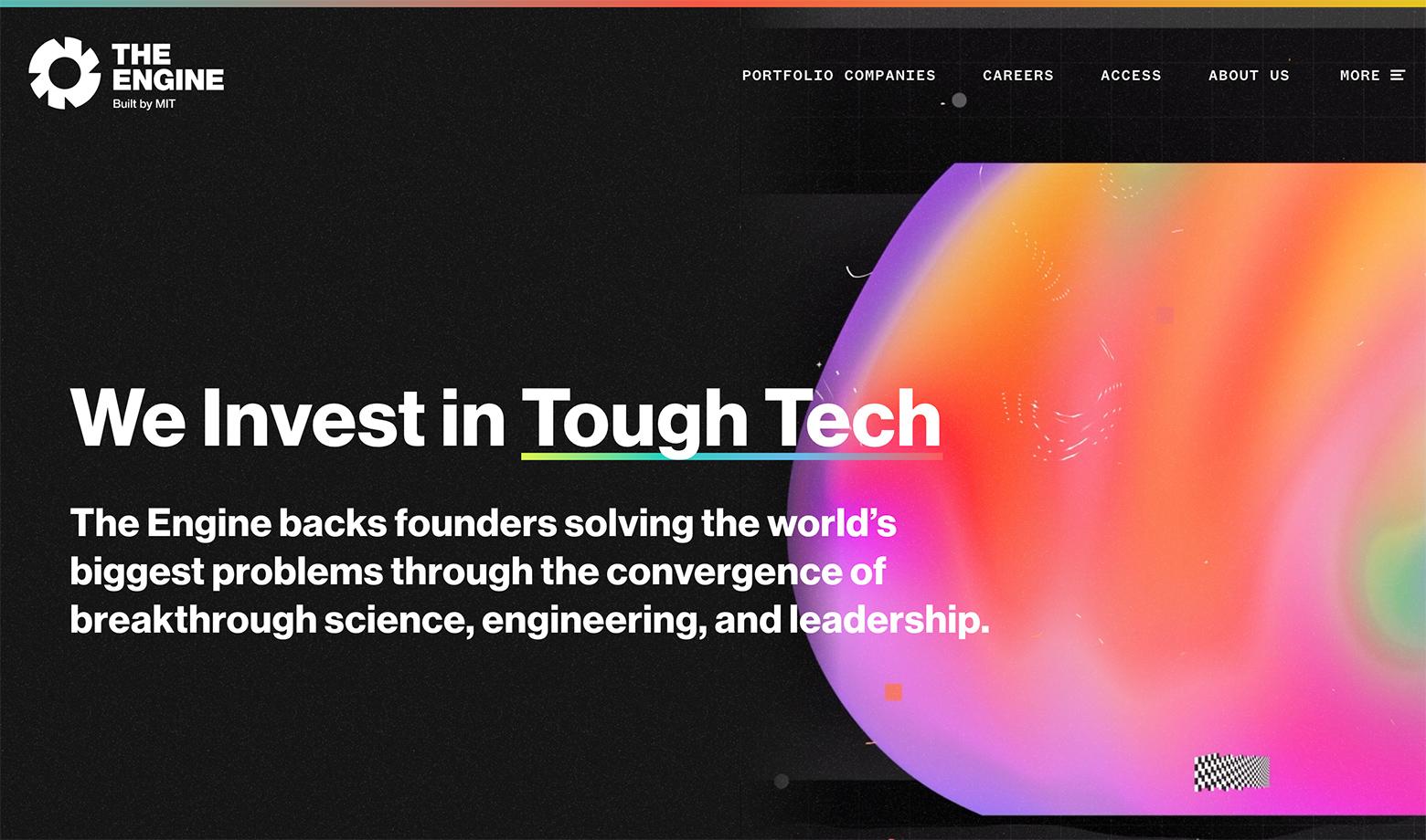 Website design standards: big typography in headers