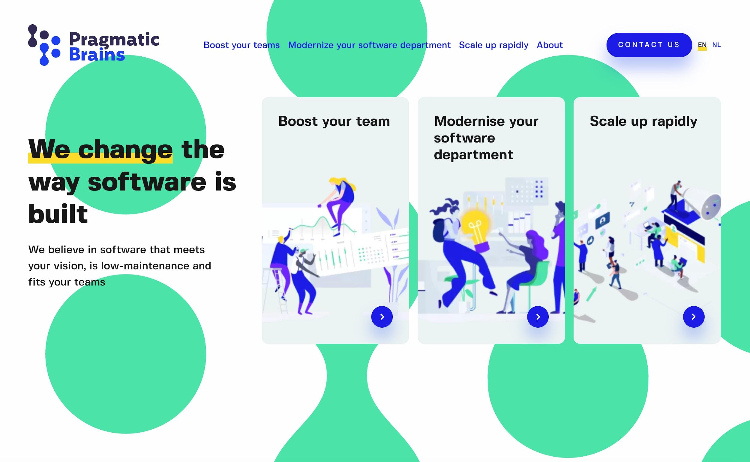 Web layout patterns: asymmetrical designs