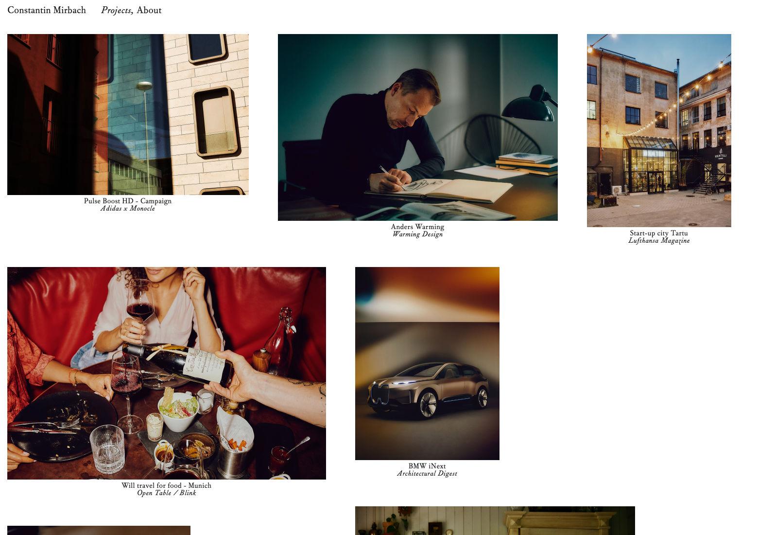 Clean and simple basic website layout