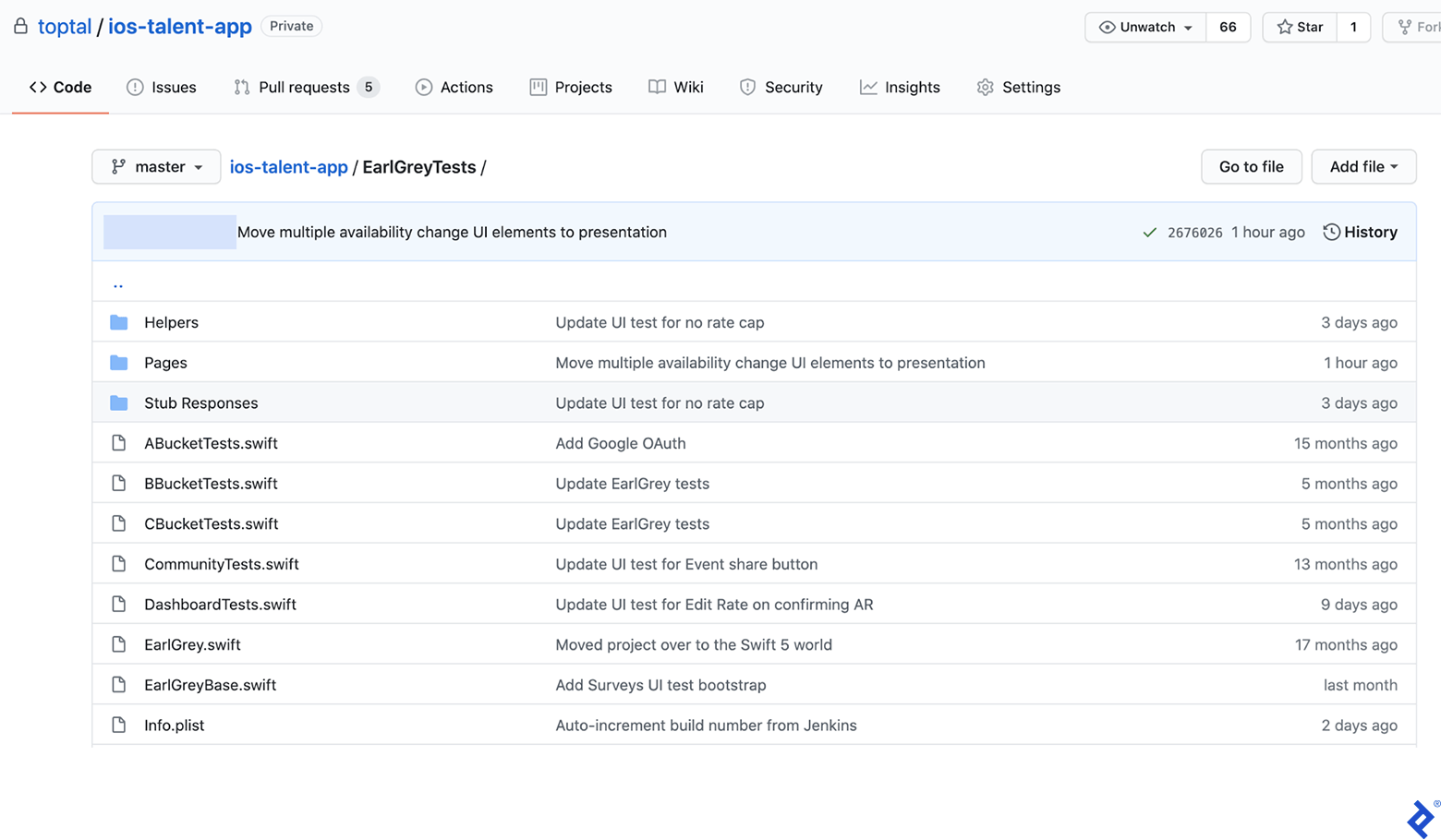 Toptal Talent App: Local Project Structure