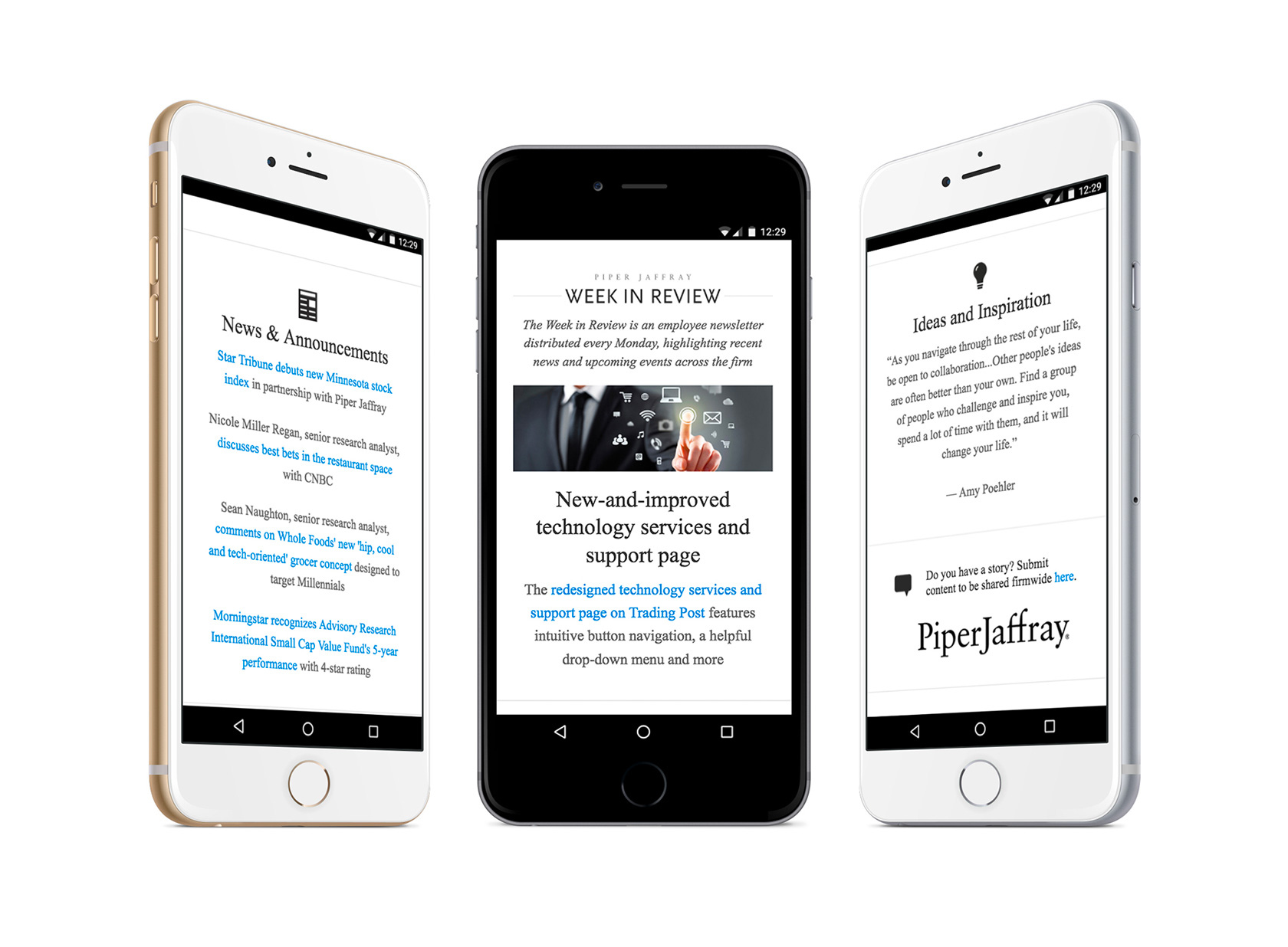 A good example of mobile email design