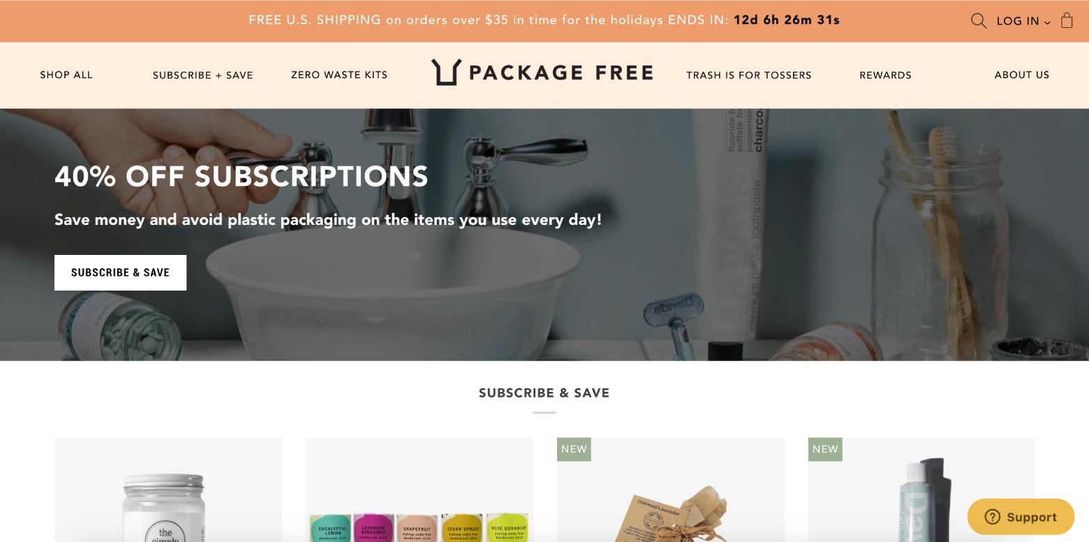 Sales and deals should stand out on e-commerce homepages.