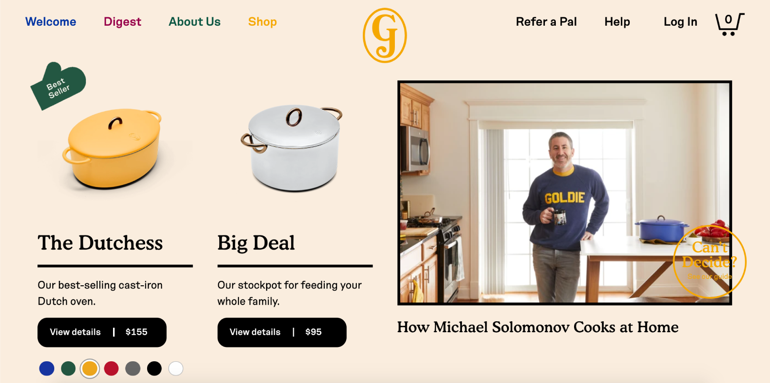 Show shoppers bestsellers and new arrivals on e-commerce product pages.