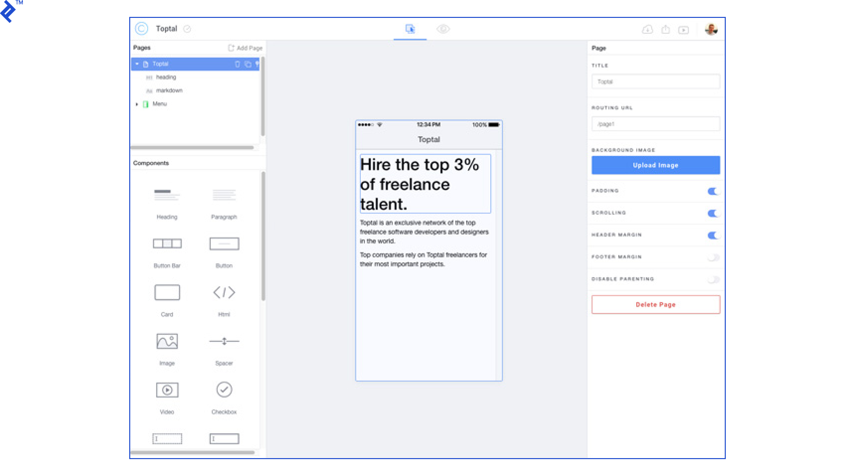 Image: Ionic Creator