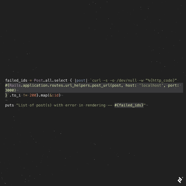 Test 3 checks that the page renders across all datasets.