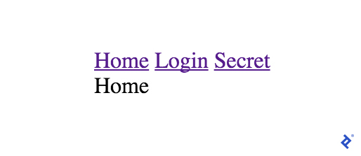 Basic login interface