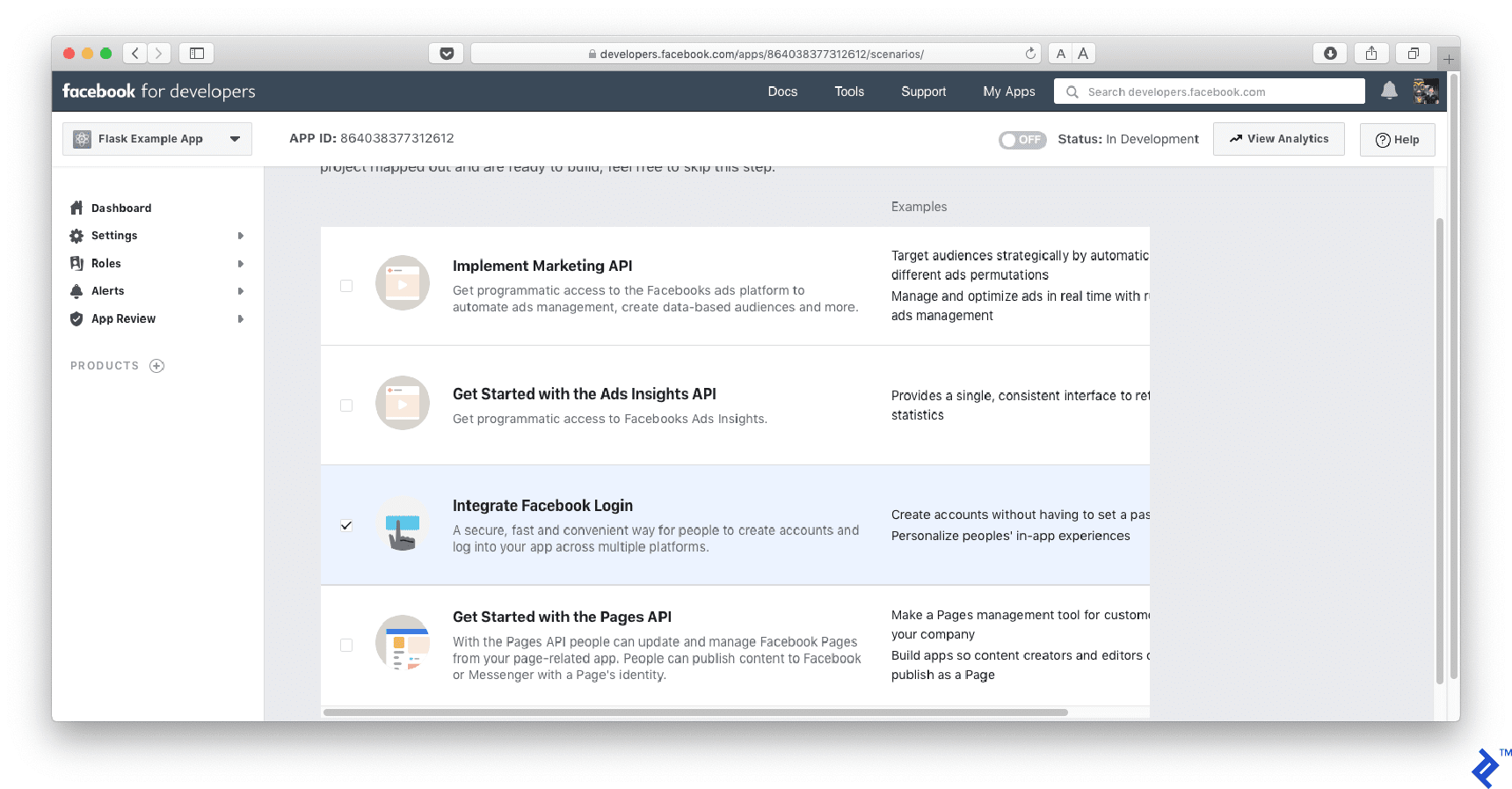 Integrate Facebook Login