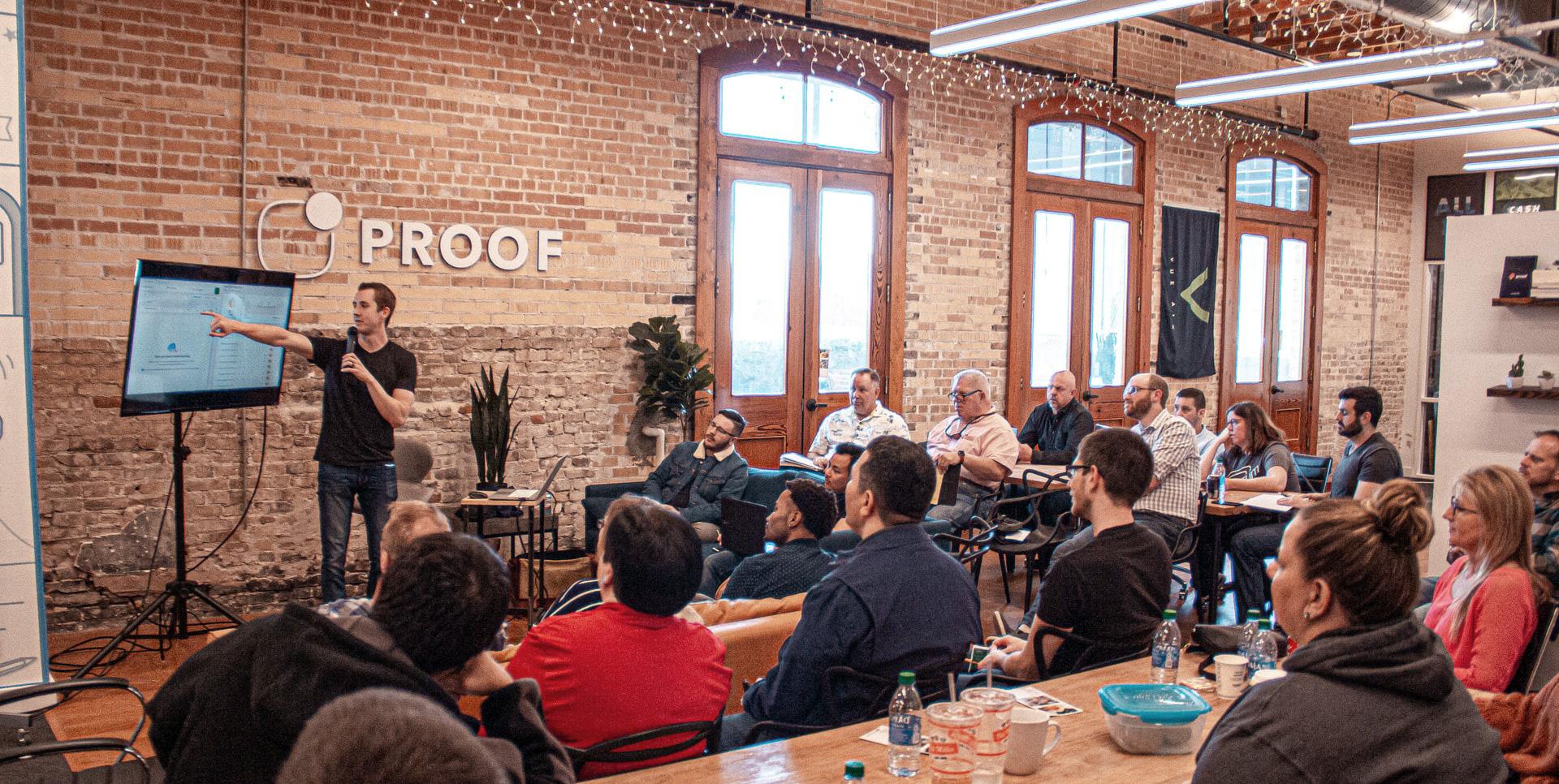 A startup company meeting facilitating a proper design feedback process.
