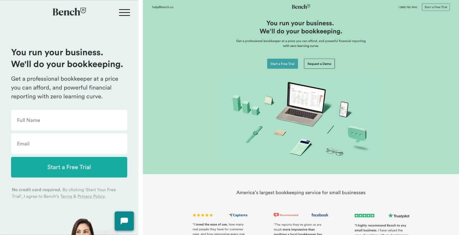 mobile landing page design is a must