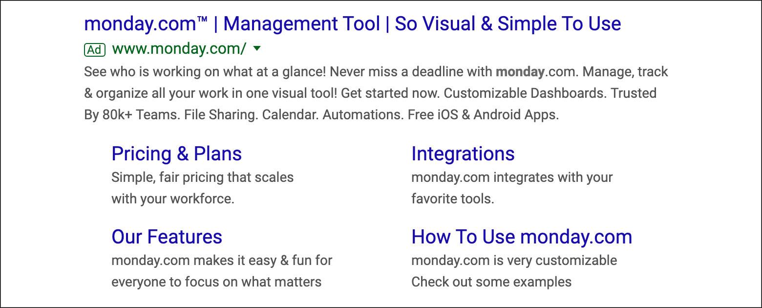 landing page strategy: the source should align with the landing page